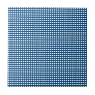 Keramikfliese Blaue Streifen Quadrat