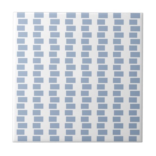Keramikfliese Blaue Streifen Quadrat (Vorderseite)
