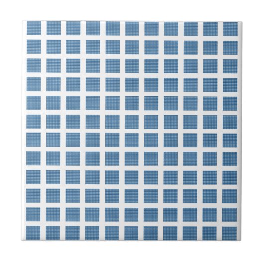 Keramikfliese Blaue Streifen Quadrat (Vorderseite)