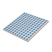 Keramikfliese Blaue Streifen Quadrat (Seite)
