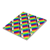 Keramikfliese Bunte Farben Quadratisch (Seite)