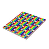 Keramikfliese Bunte Farben Quadratisch (Seite)