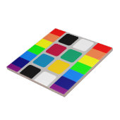 Keramikfliese Bunte Farben Quadratisch (Seite)