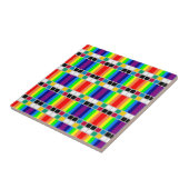 Keramikfliese Bunte Farben Quadratisch (Seite)