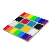 Keramikfliese Bunte Farben Quadratisch (Seite)