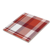 Keramikfliese Bunte Farben Rot Kariert (Seite)