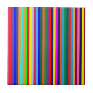 Keramikfliese Bunte Farben Streifen