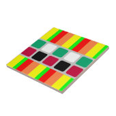 Keramikfliese Bunte Farben Streifen (Seite)