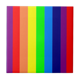 Keramikfliese Bunte Farben Streifen