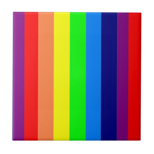 Keramikfliese Bunte Farben Streifen (Vorderseite)