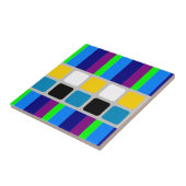 Keramikfliese Bunte Farben Streifen (Seite)