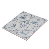 Keramikfliese Delft Untersetzer Waldtiere (Seite)