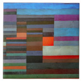 KERAMIKFLIESE - "Feuer am Abend" - Paul Klee (Vorderseite)