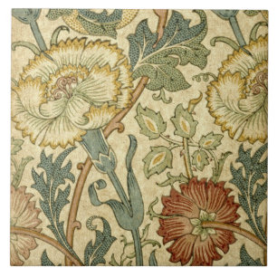 Keramikfliese - Florales Vintage-Print