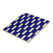 Keramikfliese Gelb & Blau Weiß gestreift (Seite)