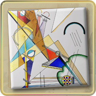 KERAMIKFLIESE - "Gewebe" - Wassily Kandinsky