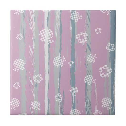 Keramikfliese – Gingham Orchard (Vorderseite)
