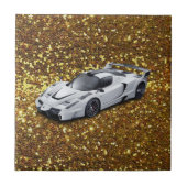 Keramikfliese Gold Auto (Vorderseite)