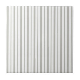 Keramikfliese Grau & Weiß gestreift Quadratisch