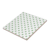 Keramikfliese Grün & Weiße Quadrate (Seite)