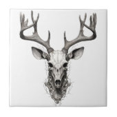 Keramikfliese Hirsch Hirschkopf designe  (Vorderseite)