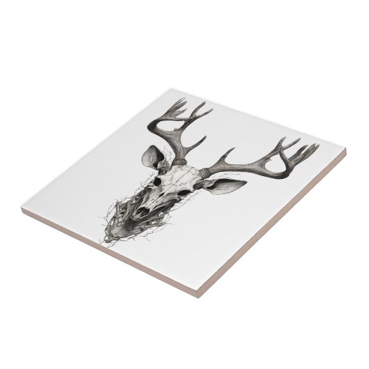 Keramikfliese Hirsch Hirschkopf designe  (Seite)