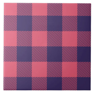 Keramikfliese Hot Pink Magenta Indigo Buffalo Karo