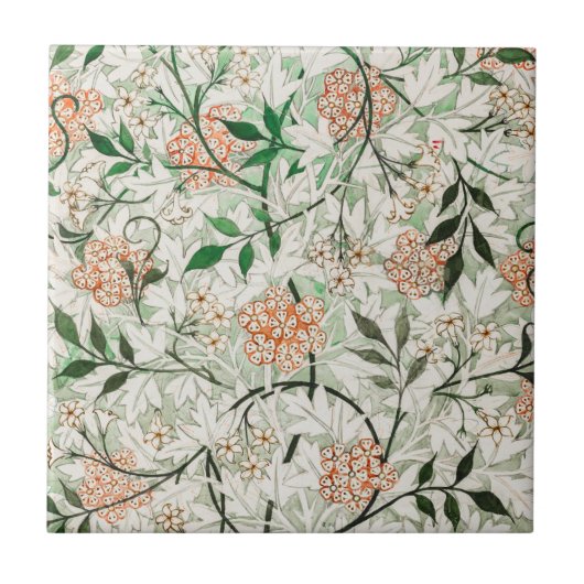 KERAMIKFLIESE: JASMINE: WILLIAM MORRIS FLIESE (Vorderseite)