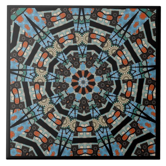 Keramikfliese Mandala (Vorderseite)