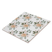 Keramikfliese mit Blumenmuster (Seite)