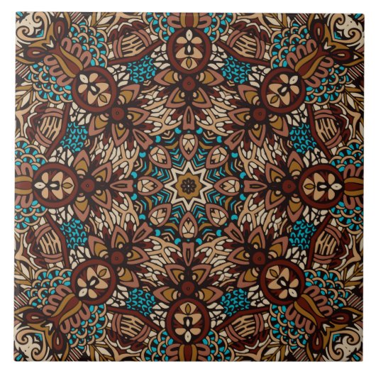 Keramikfliese mit geometrischem Design (Vorderseite)
