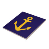 Keramikfliese mit nautischem Anker-Logo (Seite)