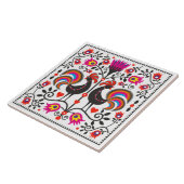 Keramikfliese mit polnischen Mustervölkern (Seite)