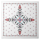 Keramikfliese mit polnischen Mustervölkern (Vorderseite)