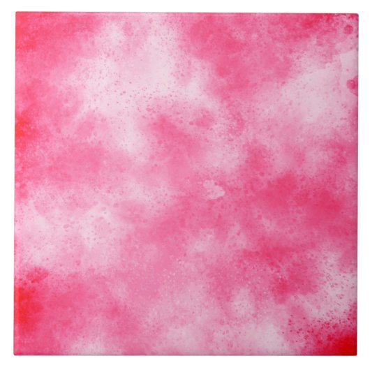 Keramikfliese mit rosa Wolkeneffekt (Vorderseite)