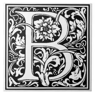 Keramikfliese - Monogramm Buchstabe B