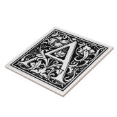 Keramikfliese - Monogrammbuchstabe A (Seite)