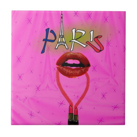 Keramikfliese Paris (Vorderseite)