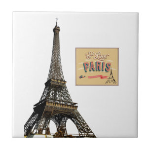 Keramikfliese Paris Frankreich Liebe