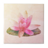 KERAMIKFLIESE: PINK LOTUS FLIESE (Vorderseite)