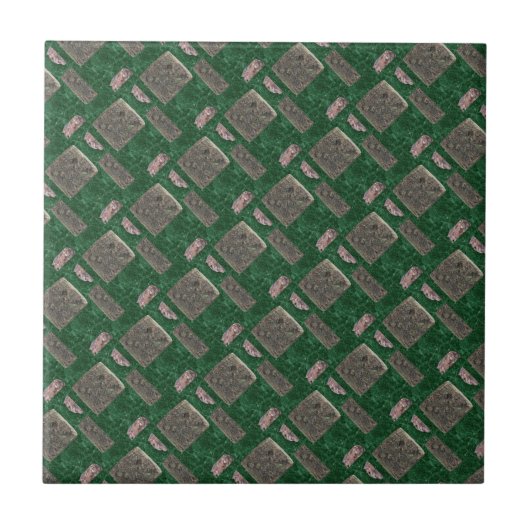 Keramikfliese Rock Green (Vorderseite)