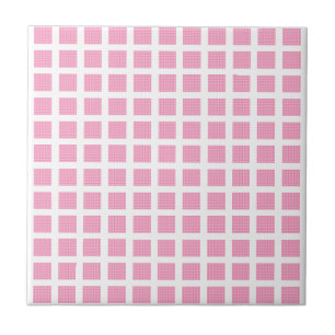 Keramikfliese Rosa Streifen Quadrat
