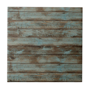 Keramikfliese Rustikal Holz Blau