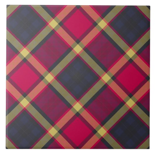 Keramikfliese - Schottischer Tartan (Vorderseite)