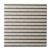 Keramikfliese Schwarz und Beige Streifen (Vorderseite)