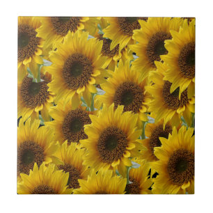 Keramikfliese Sonnenblume