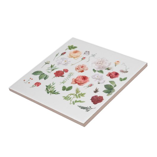 KERAMIKFLIESE: VINTAGE BLUME FLIESE (Seite)