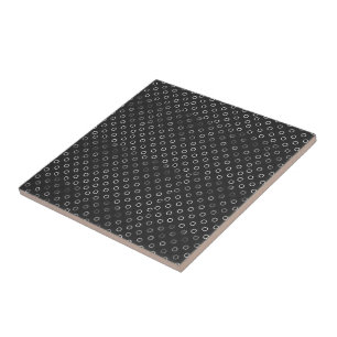 Keramikfliese Weiße Kreise Schwarz