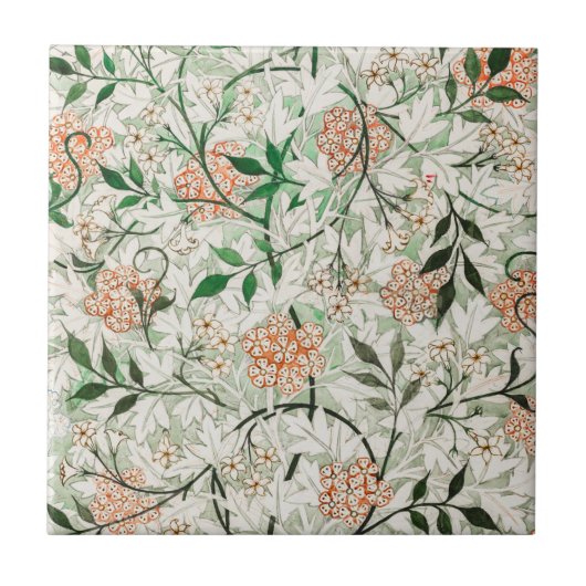 KERAMIKFLIESE: WILLIAM MORRIS: JASMINE FLIESE (Vorderseite)