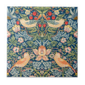 KERAMIKFLIESE: WILLIAM MORRIS : STRAWBERRY THIEVES FLIESE (Vorderseite)